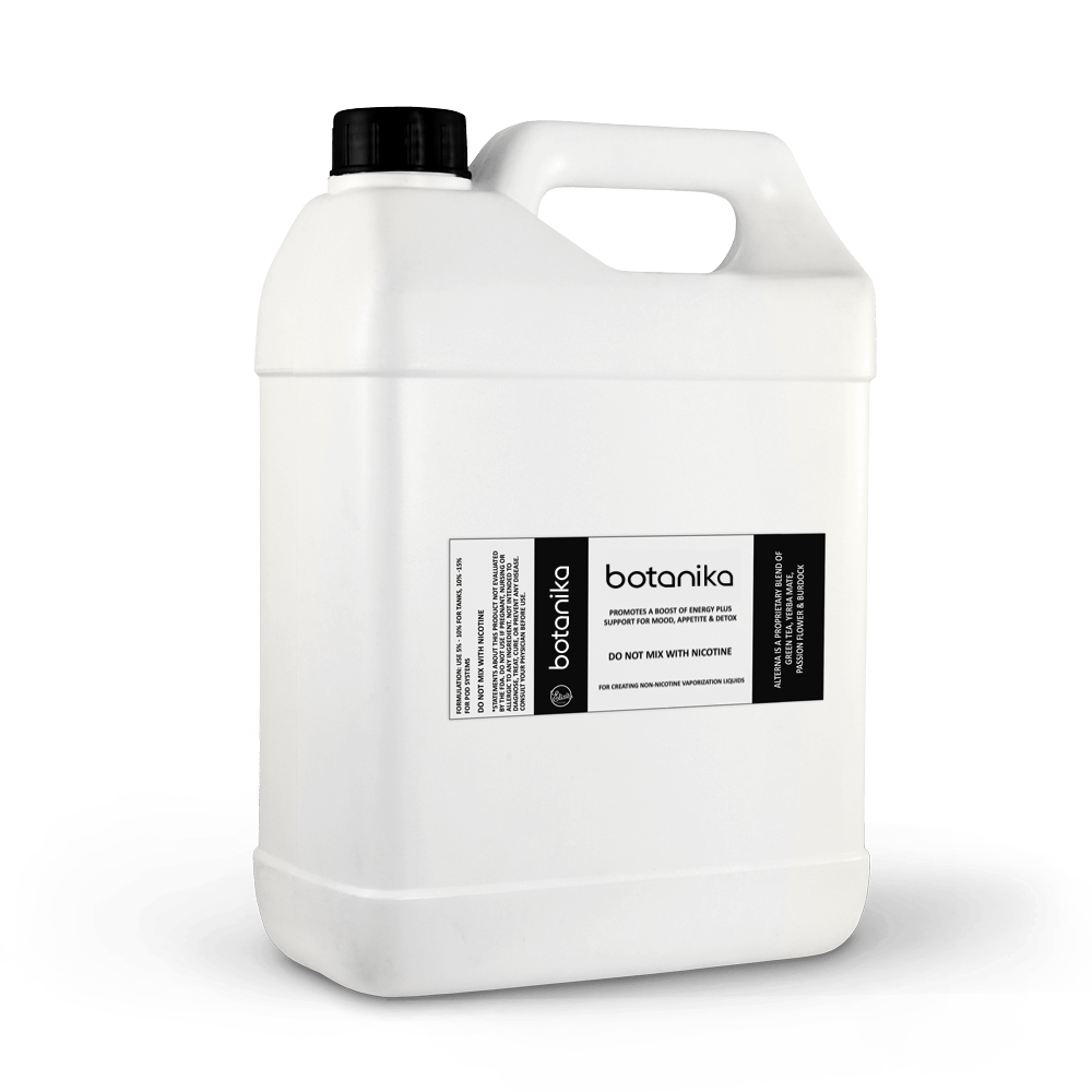 A digital rendering of a gallon of Botanika product
